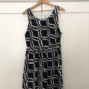 Anthropologie Postmark Postage Stamp Dress